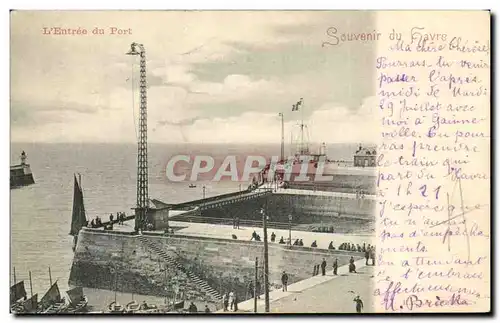 Cartes postales Le Havre Souvenir du L Entree du Port