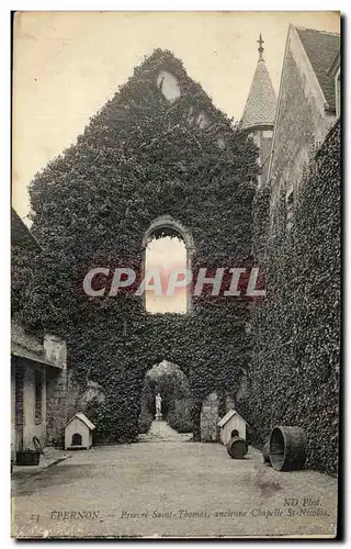 Cartes postales Epernon Prieure Saint Thomas ancienne chapelle Saint Nicolas