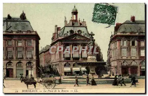 Cartes postales Bordeaux La Place de la Bourse