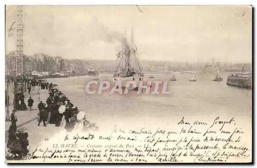 Ansichtskarte AK Le Havre Croiseur du Port Bateau