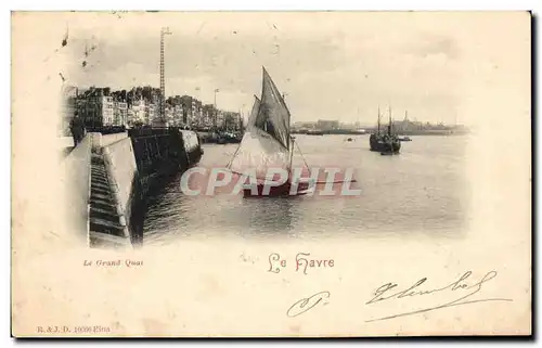 Ansichtskarte AK Le Havre Le Grand Quai Bateau Peche