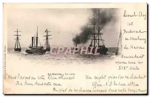 Cartes postales Le Havre En Rade Bateaux