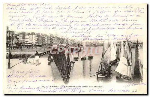 Ansichtskarte AK Le Havre Le Grand Quai et L anse Des pecheurs Peche Bateaux