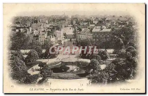 Cartes postales Le Havre Perspective de la Rue De Paris