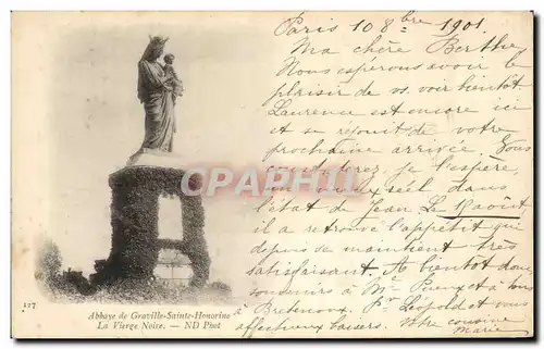 Cartes postales Abbave De Graville Sainte Honorine La Vierge Noire