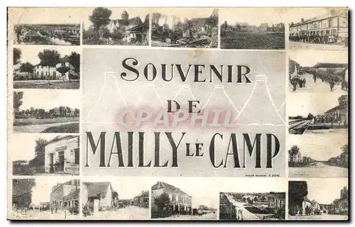 Ansichtskarte AK Souvenir De Mailly Le Camp Militaria