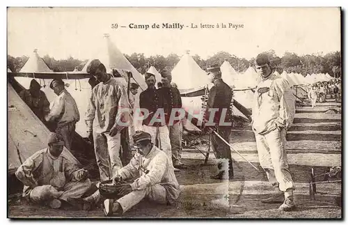 Ansichtskarte AK Camp de Mailly La Lettre a la Payse Militaria