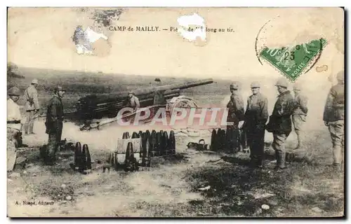 Cartes postales Camp de Mailly au tir Militaria