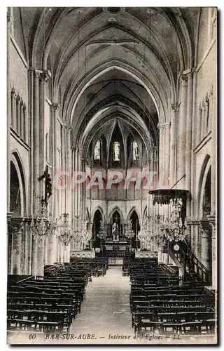 Ansichtskarte AK Bar Sur Aube Interieur de I Eglise