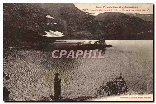 Cartes postales Les Pyrenees Aulus Les Bains Etang de Lers