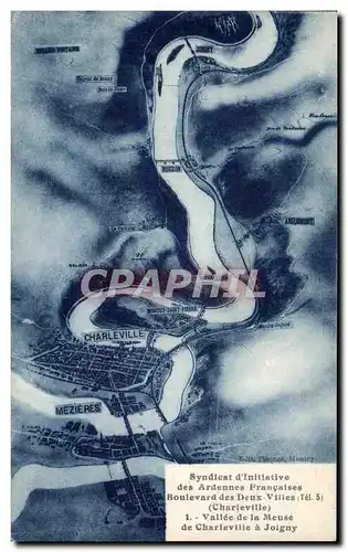 Cartes postales Syndicat d Initiative des Ardnnes Francaises Boulevard des Deux Villes Vallee de la Meuse de Cha