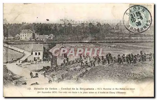 Cartes postales Bataille de Sedan Combat de la Briqueterie Militaria