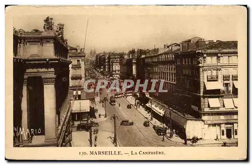 Cartes postales Marseille La Canebiere