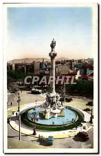 Cartes postales Marseille et Place Castellane