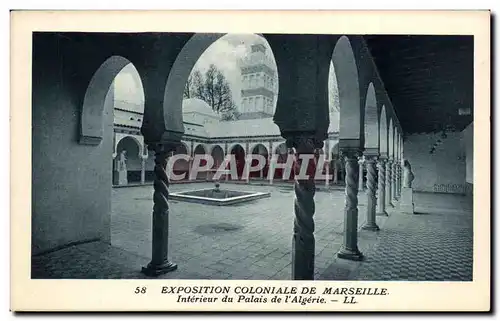 Cartes postales Marseille Coloniale De Marseille Interieur du Palais de L Algerie