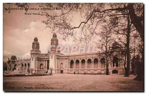 Cartes postales Marseille Exposition Coloniale Grand Palais