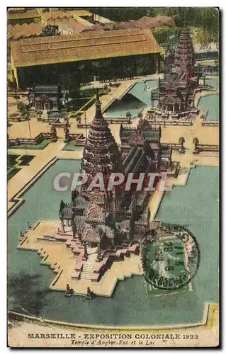 Cartes postales Marseille Exposition Coloniale TEmple d angkor Vat