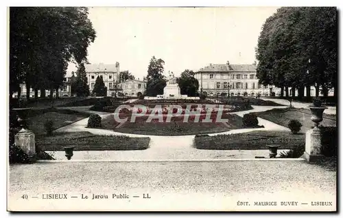 Cartes postales Lisieux Le Jardin Public