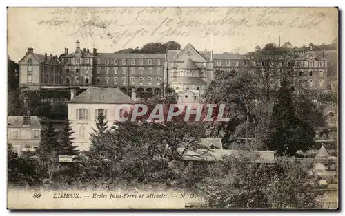 Cartes postales Lisieux Ecoles Jules Ferry et Michelet