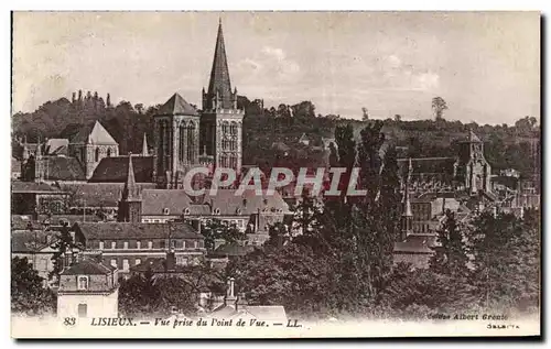 Cartes postales Lisieux Vue prise du Point de Vue