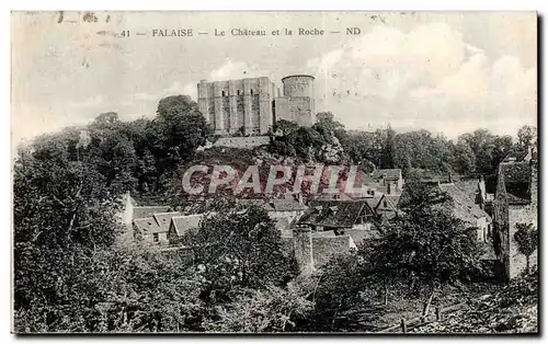 Ansichtskarte AK Falaise Le Chateau et la Roche