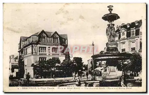 Ansichtskarte AK Deauville la Plage Fleurie Place et Hotel Morny The ed Besch Place and Morny Quincaillerie