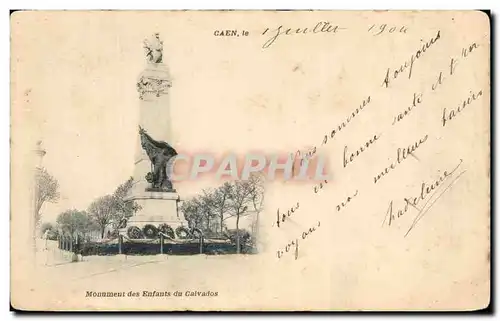 Ansichtskarte AK Caen Le Monument des Enfants du Calvados