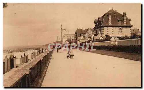 Ansichtskarte AK Cabourg (Calvados) La Digue et les Villas