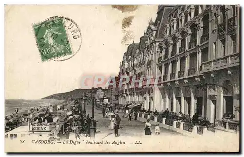 Ansichtskarte AK Cabourg La Digue boulevard des Anglais