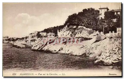 Cartes postales Marseille Vue sur la Corniche