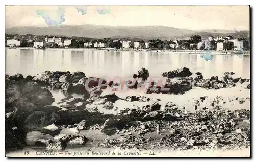 Ansichtskarte AK Cannes Vue prise du Boulevard de la Croisette