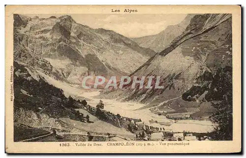 Cartes postales Les Alpes Vallee du Drac Champoleon Vue Panoramique