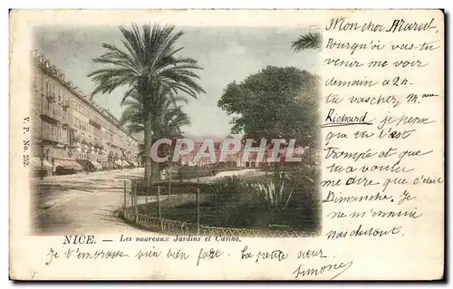 Cartes postales Nice Les noureaux jardins et Casino