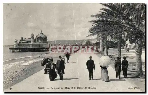 Ansichtskarte AK Nice Le Quai du Midi et le Palais de la Jetee