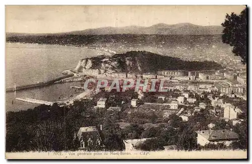 Cartes postales Nice Vue generale prise du Mont Boron