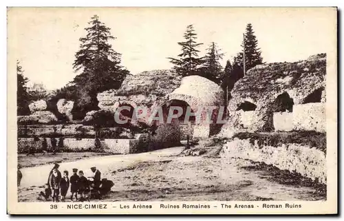 Cartes postales Nice Cimiez Les arenes Ruines Romaines The Arenas Roman Ruins Enfants