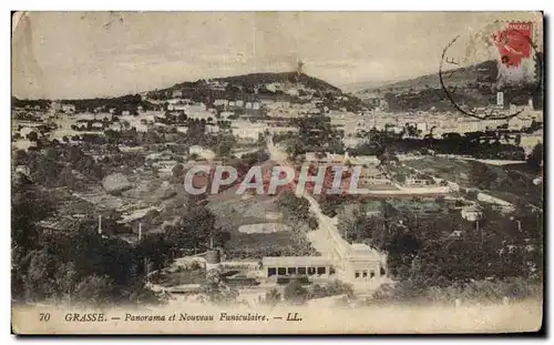 Cartes postales Grasse Panorama et Nouveau funiculaire