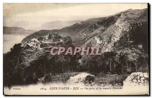 Cartes postales Cote d Azur Eze Vue Prise de la nouvelle Corniche