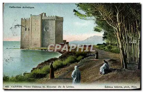 Cartes postales Cannes Vieux Chateau St Honorat ile de Lerins