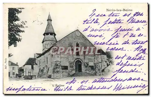 Cartes postales Neris les Bains L Eglise