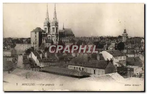 Cartes postales Moulins Vue generale