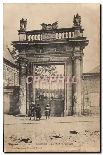 Cartes postales Soissons Porte de l Arquebuse Enfants