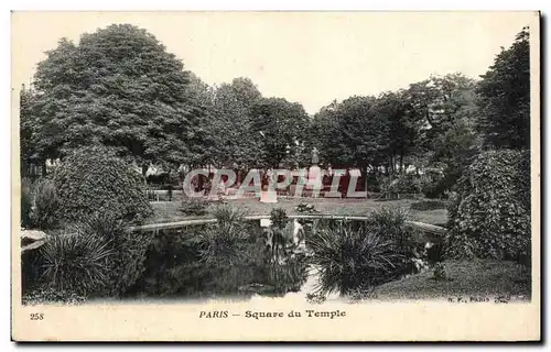 Cartes postales Paris Square du Temple