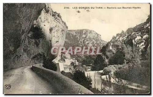 Ansichtskarte AK Les Gorges Du Tarn Rochers aux Baumes Hautes