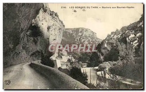 Cartes postales Les Gorges Du Tarn Rochers aux Baumes Hautes