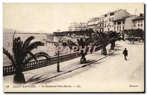 Cartes postales Saint Raphael Le Boulevard Felix Martin