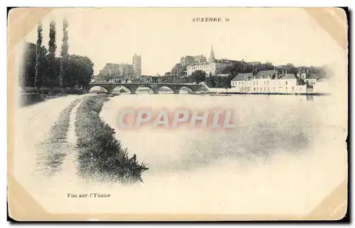 Cartes postales Auxerre le Vue sur I Yonne