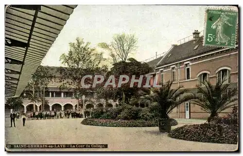 Cartes postales Saint Germain en Laye La Cour du College Enfants