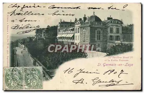 Cartes postales St Germain en Laye Le Pavillon Henri IV et la Petite Terrasse