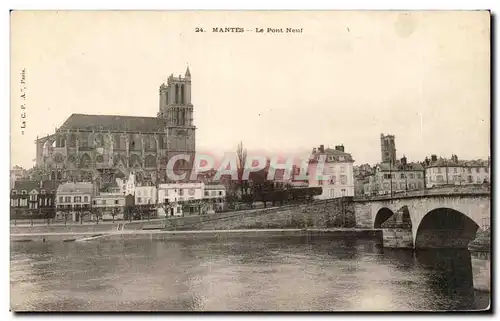 Cartes postales Mantes Le Pont Neuf